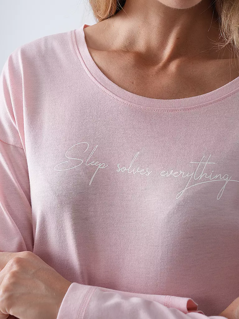 LASCANA | Langarmshirt COZY DREAMS  | rosa