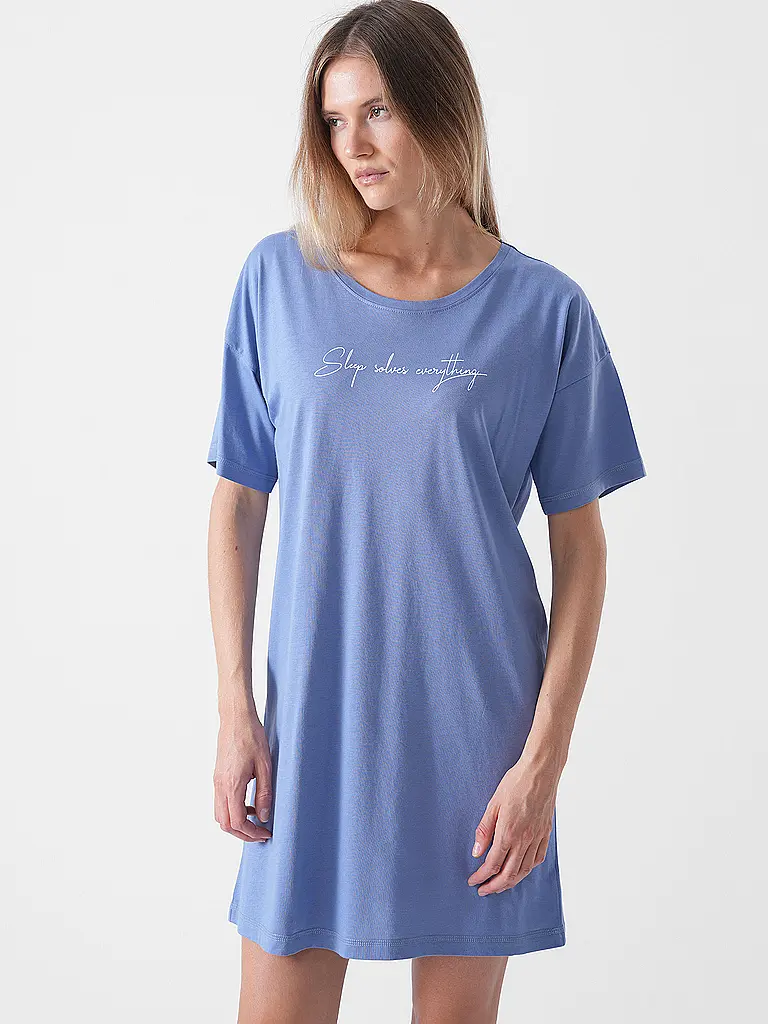 LASCANA | Nachthemd - Sleepshirt VIVANCE DREAMS | blau