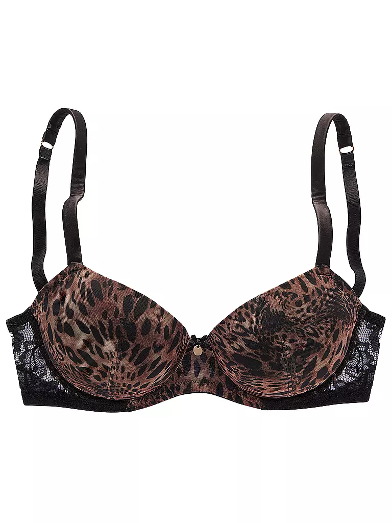 LASCANA | Push Up BH LEO leo-print | braun