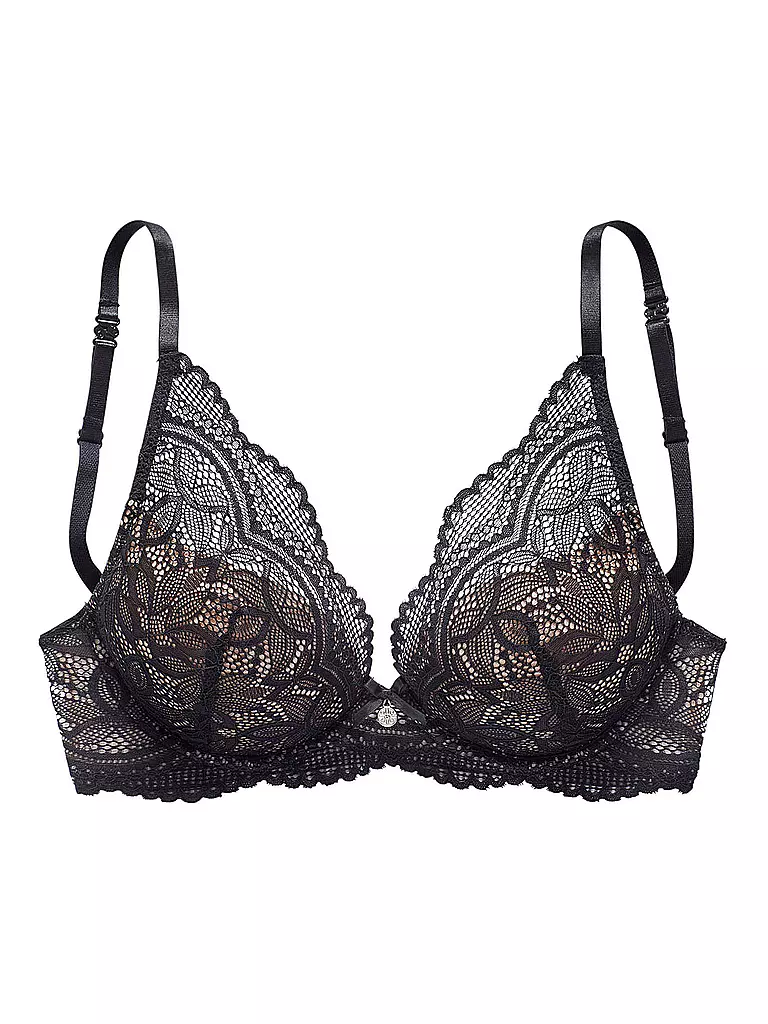 LASCANA | Push Up BH VIVIANNA black | orange