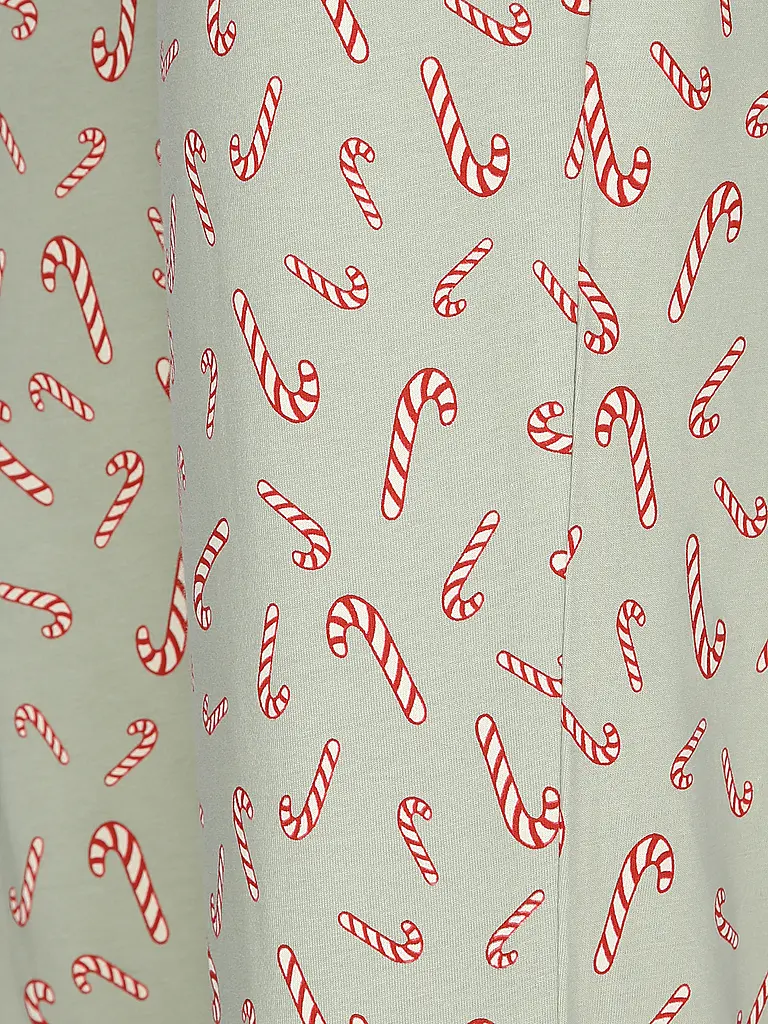 LASCANA | Pyjama LAS XMAS  | Hellgrün