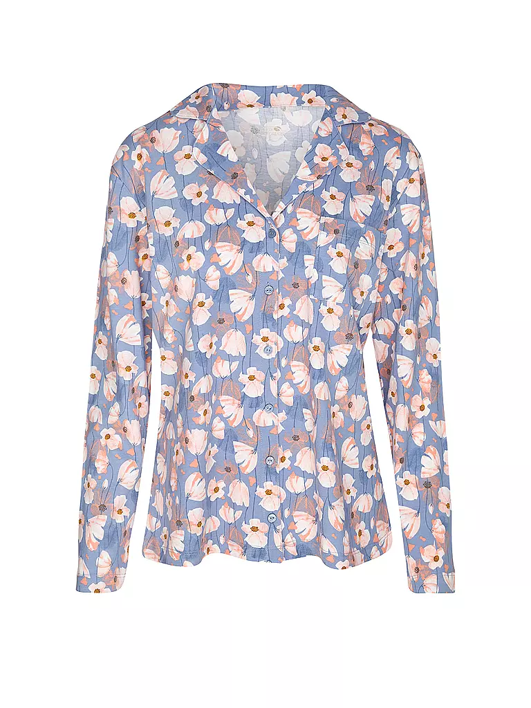 LASCANA | Pyjamaoberteil VIVANCE DREAMS | blau