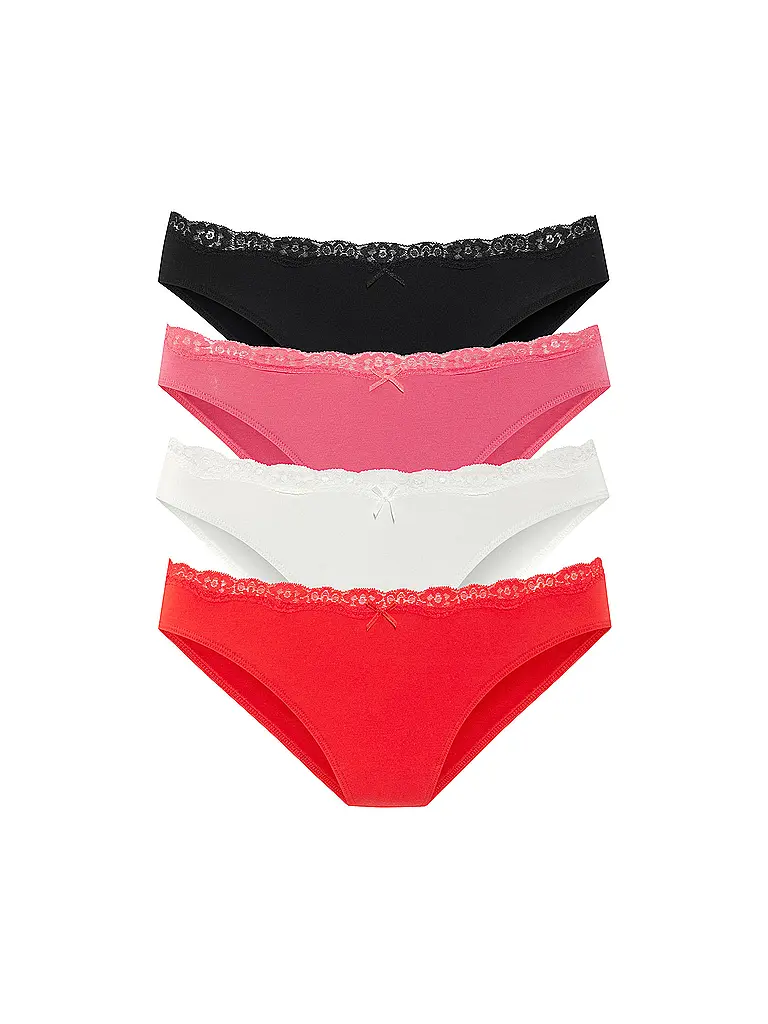 LASCANA | Slip 4er Pkg. pink box | 