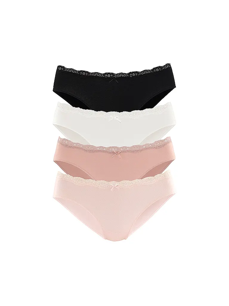 LASCANA | Slip 4er Pkg. rose box | Beige
