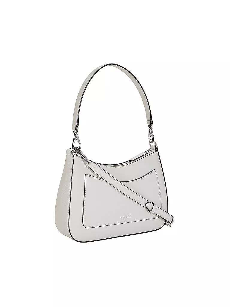 LAUREN RALPH LAUREN | Ledertasche - Henkeltasche DANNI 26 Medium | weiss