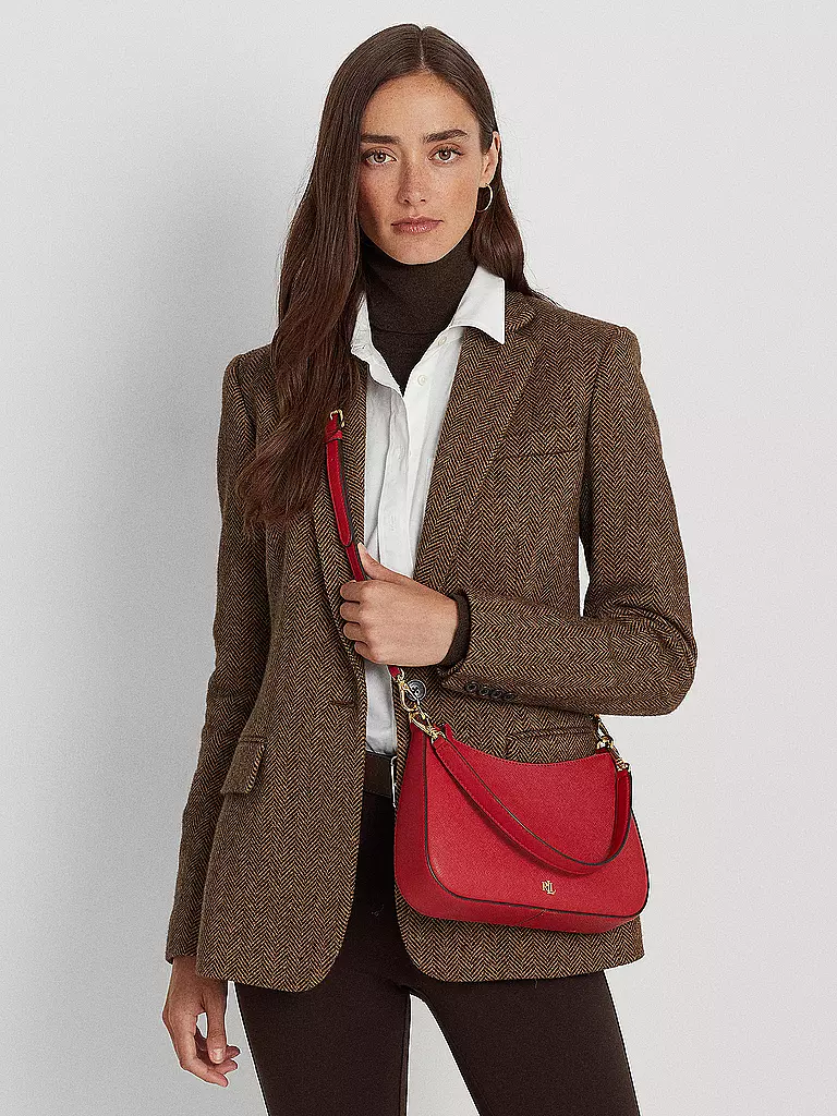 LAUREN RALPH LAUREN | Ledertasche - Henkeltasche DANNI 26 Medium | rot