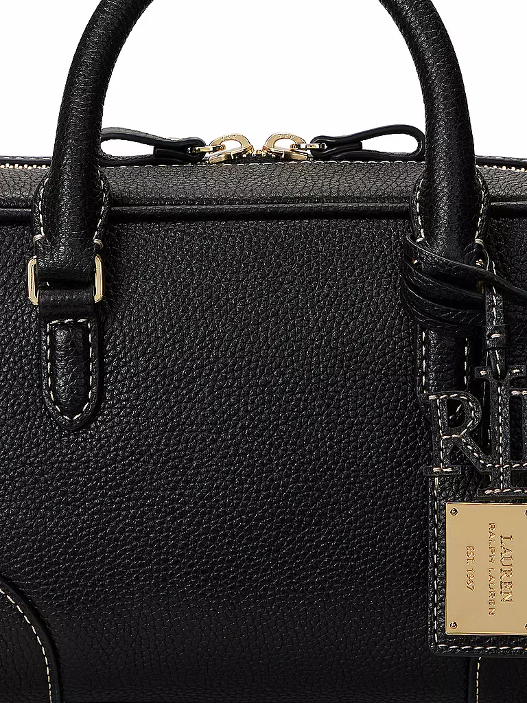 LAUREN RALPH LAUREN | Ledertasche - Henkeltasche EMERIE Small | schwarz