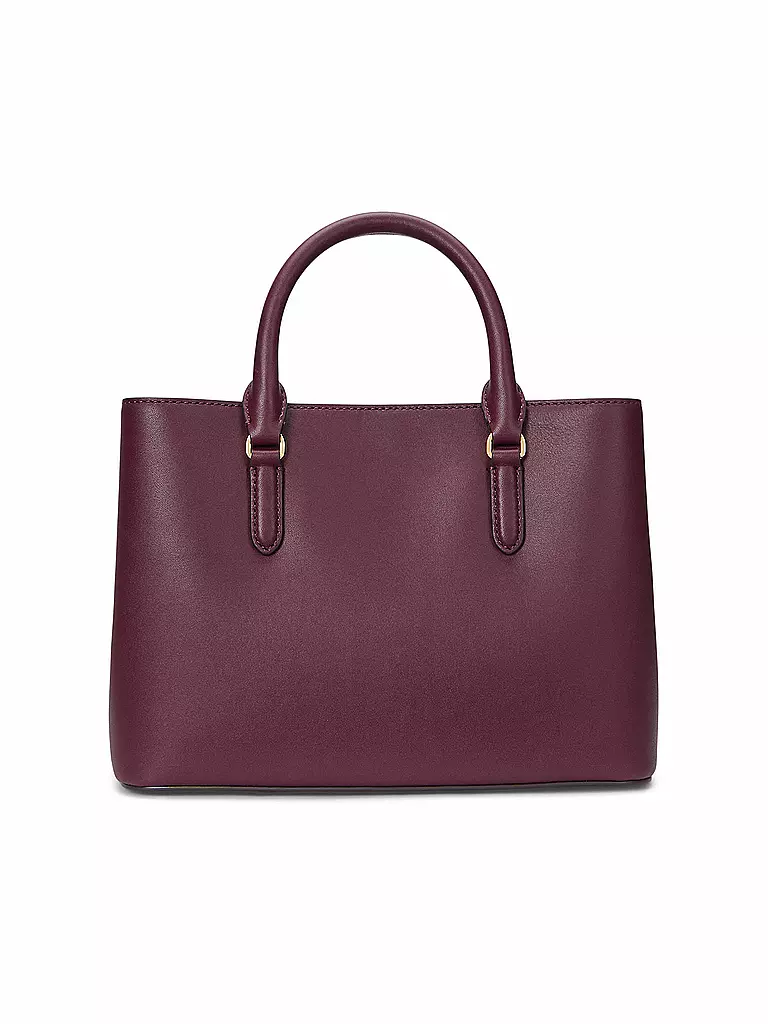 LAUREN RALPH LAUREN | Ledertasche - Henkeltasche MARCY 26 Small | dunkelrot