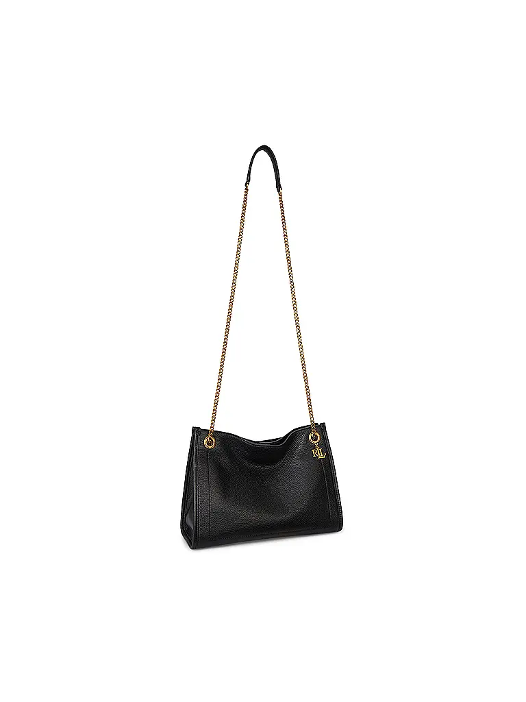 LAUREN RALPH LAUREN | Ledertasche - Schultertasche BRADLEY Medium | schwarz