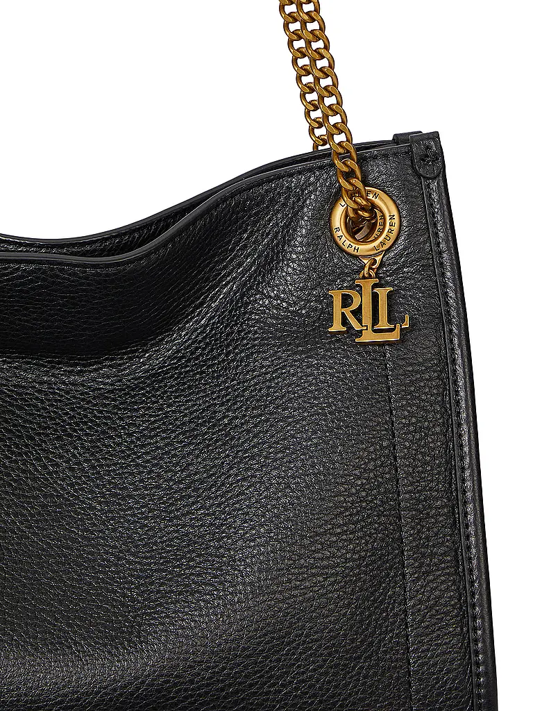 LAUREN RALPH LAUREN | Ledertasche - Schultertasche BRADLEY Medium | schwarz