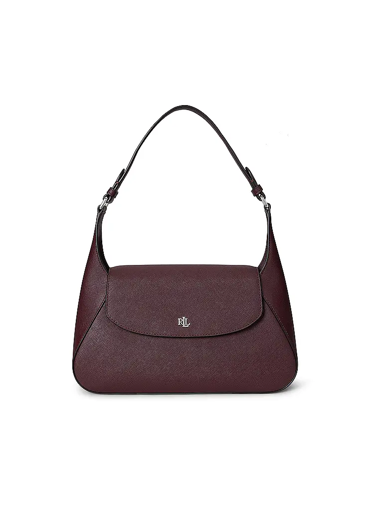 LAUREN RALPH LAUREN | Ledertasche - Schultertasche SCHYLAR Medium | dunkelrot