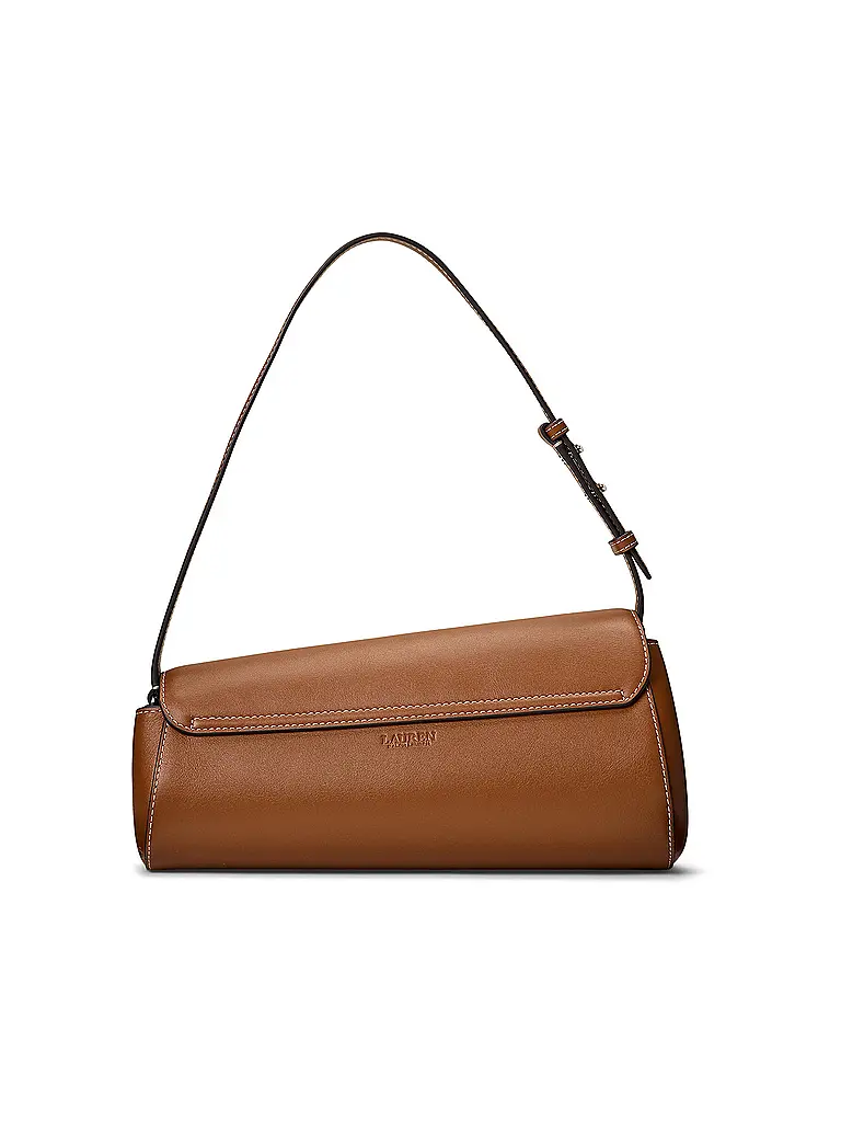 LAUREN RALPH LAUREN | Ledertasche - Schultertasche TASHA Medium | braun