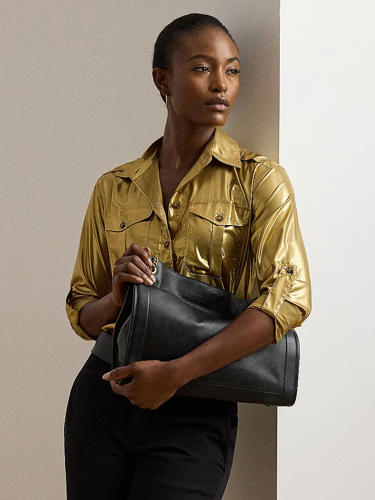 LAUREN RALPH LAUREN | Ledertasche - Shopper BRADLEY Large | Schwarz