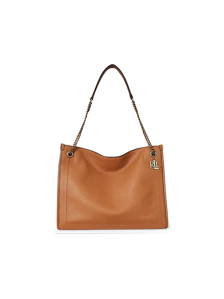 LAUREN RALPH LAUREN | Ledertasche - Shopper BRADLY Large | Camel