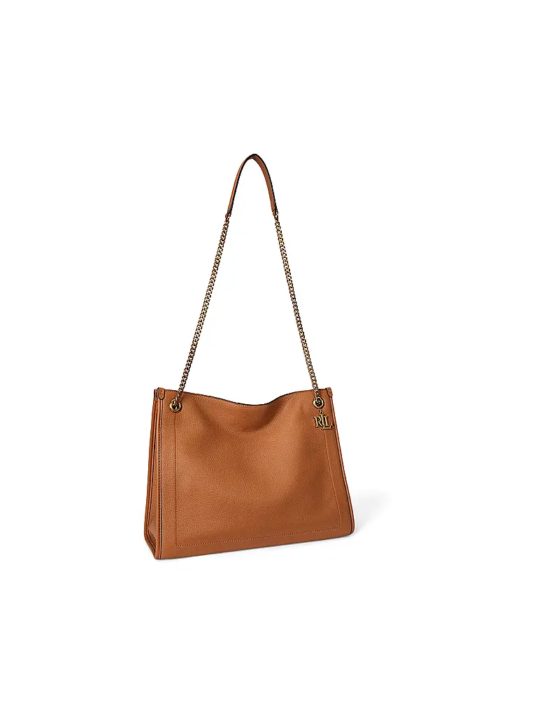 LAUREN RALPH LAUREN | Ledertasche - Shopper BRADLY Large | Camel