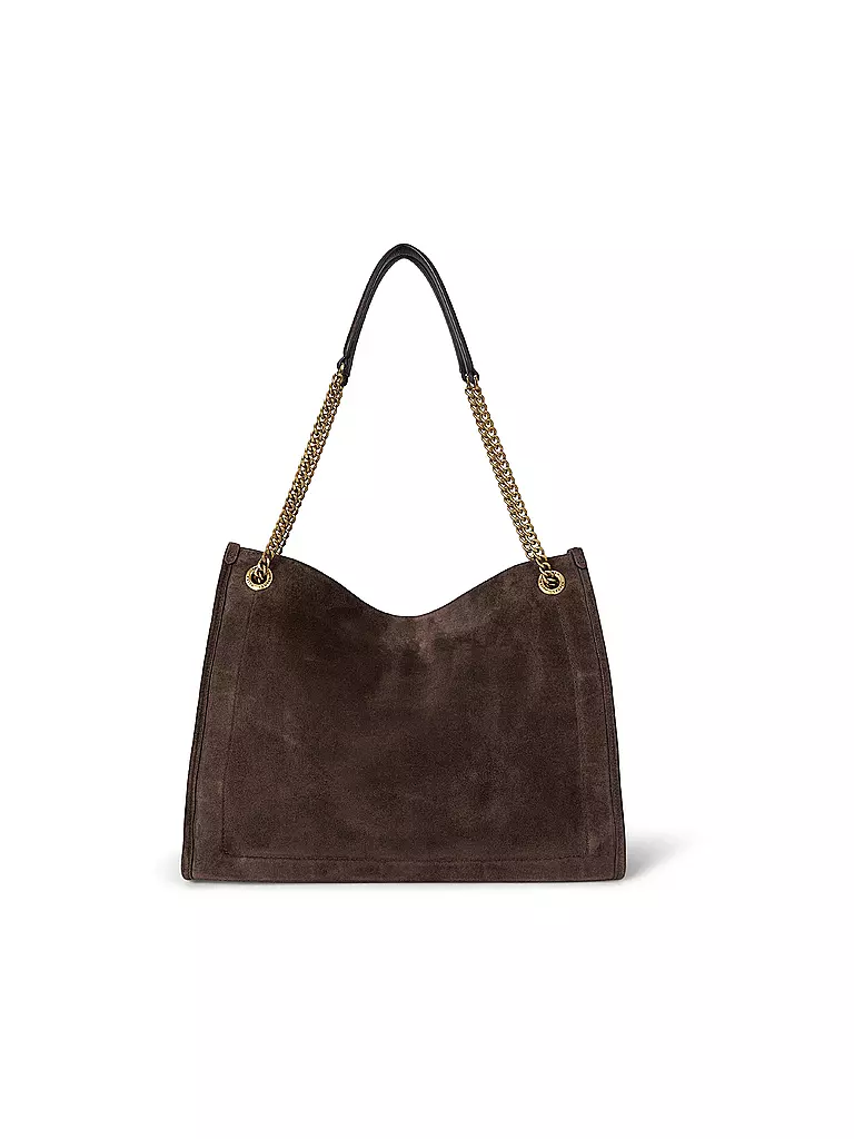 LAUREN RALPH LAUREN | Ledertasche - Shopper BRADLYN Large | braun