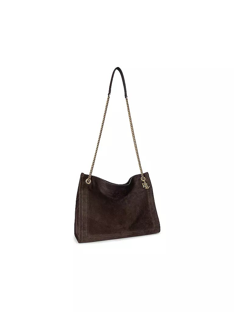 LAUREN RALPH LAUREN | Ledertasche - Shopper BRADLYN Large | braun