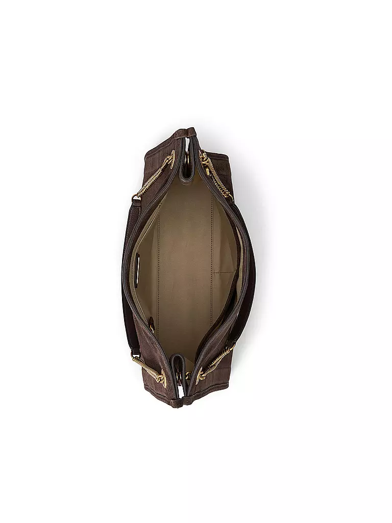 LAUREN RALPH LAUREN | Ledertasche - Shopper BRADLYN Large | braun