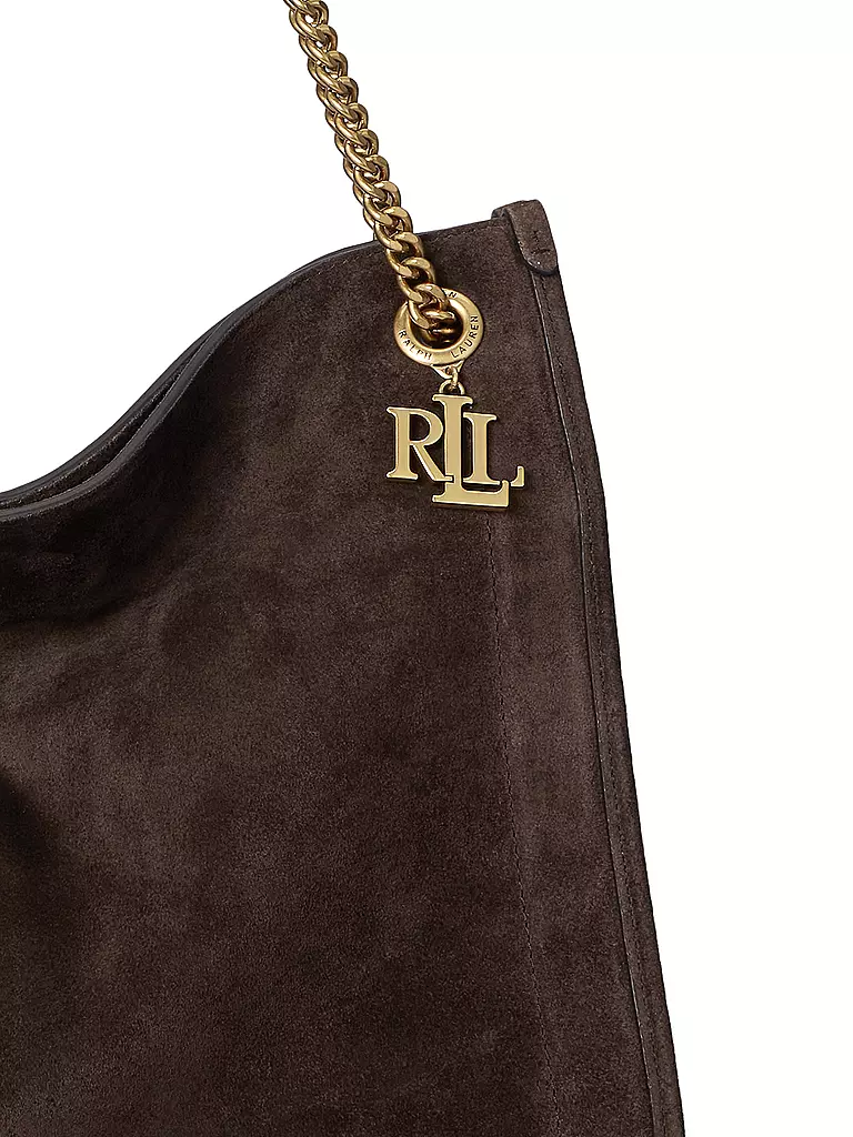 LAUREN RALPH LAUREN | Ledertasche - Shopper BRADLYN Large | braun
