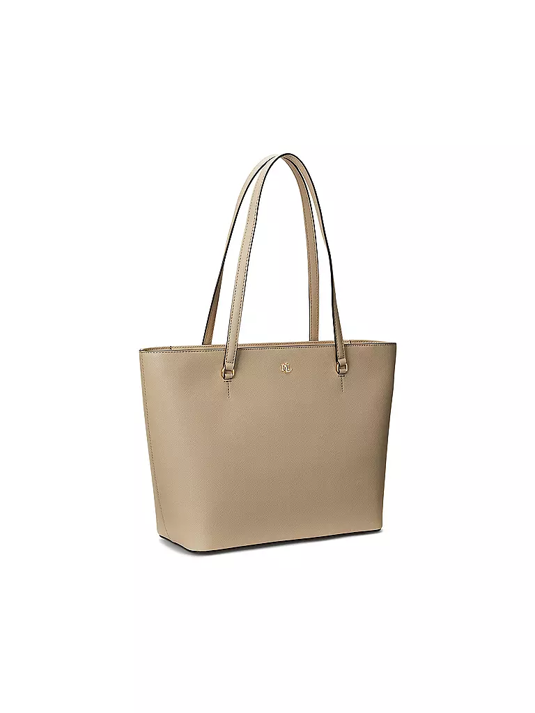 LAUREN RALPH LAUREN | Ledertasche - Shopper KARLY Medium | gold