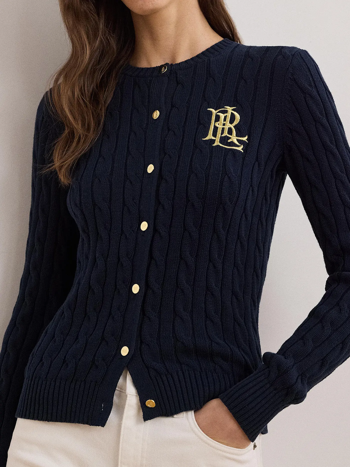 LAUREN RALPH LAUREN | Strickjacke  | dunkelblau