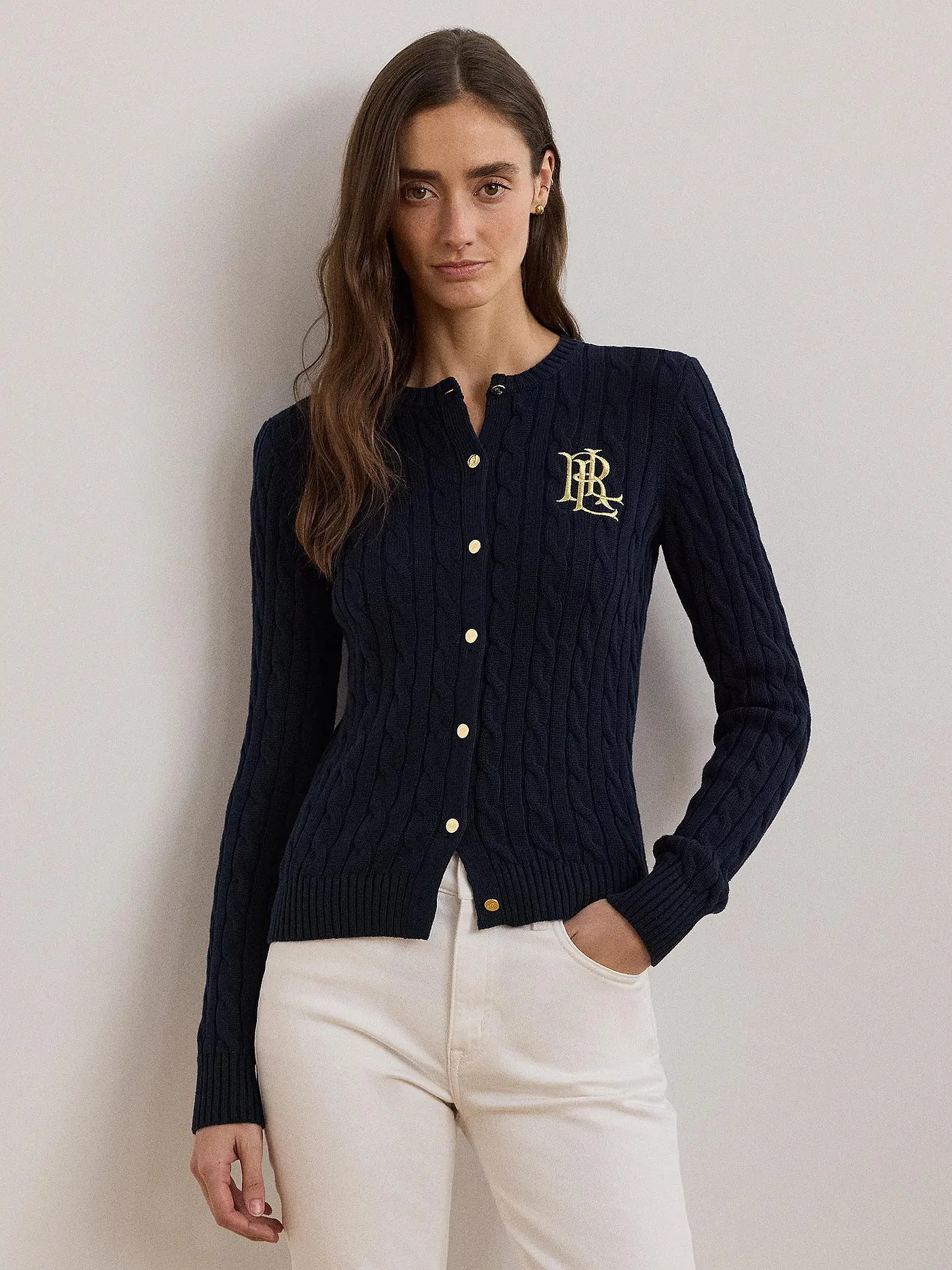 LAUREN RALPH LAUREN | Strickjacke  | dunkelblau