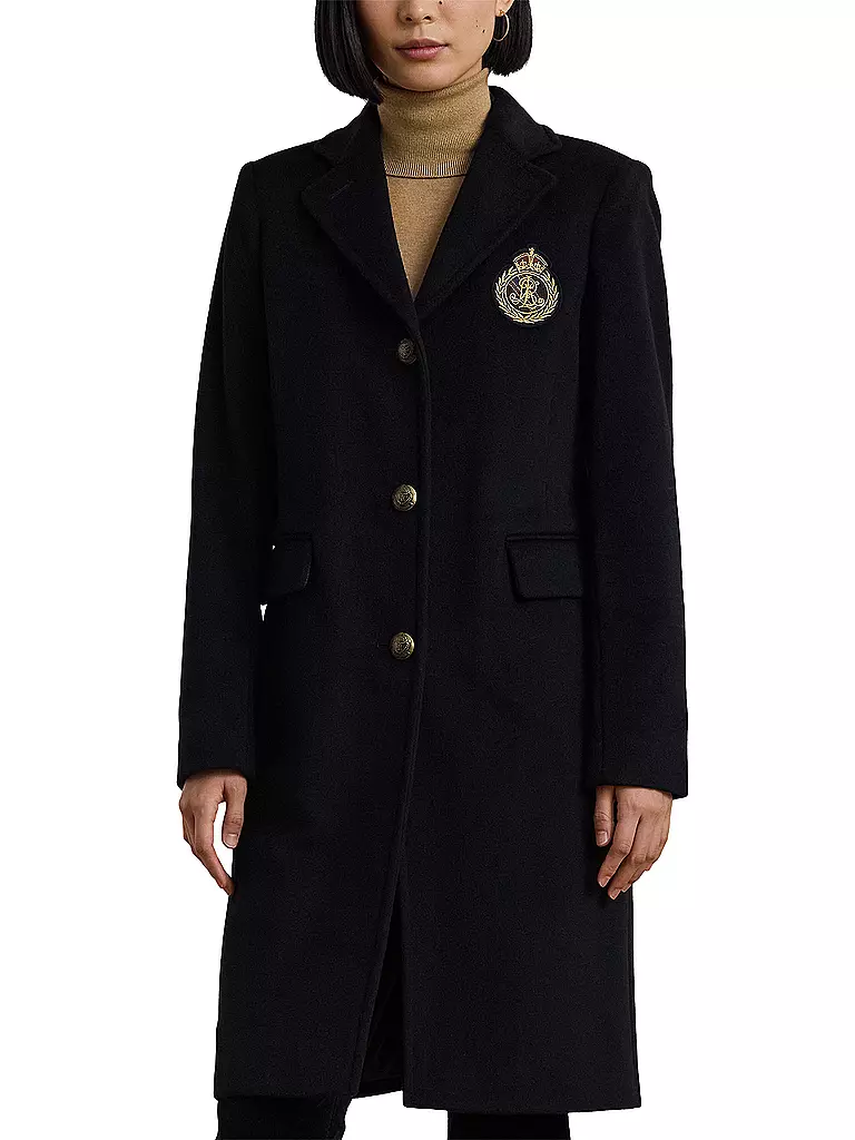 LAUREN RALPH LAUREN | Wollmantel | schwarz