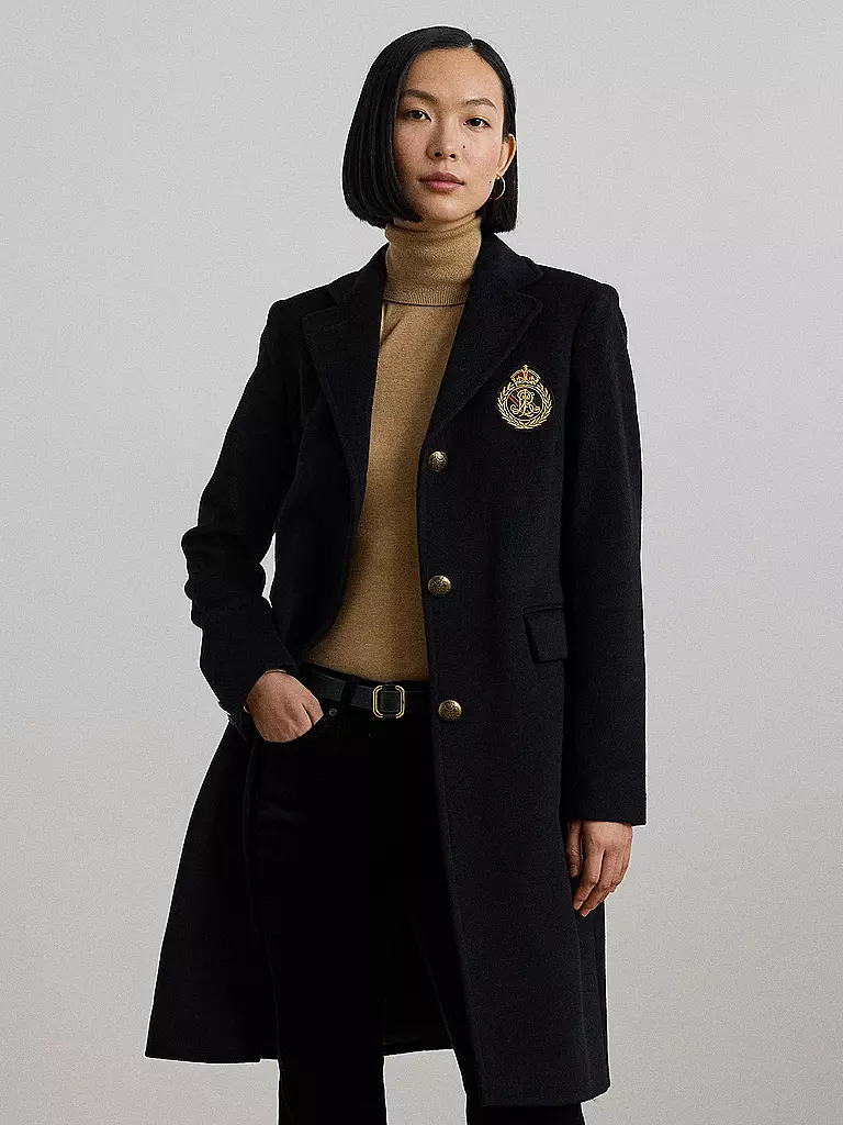 LAUREN RALPH LAUREN | Wollmantel | schwarz