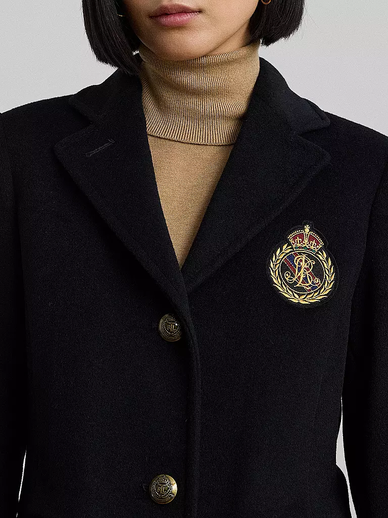 LAUREN RALPH LAUREN | Wollmantel | schwarz