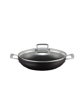 LE CREUSET | Aluminium-Antihaft Profipfanne mit Glasdeckel 28cm/3,2l Schwarz