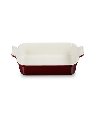 LE CREUSET | Rechteckige Auflaufform Tradition aus Steinzeug 26x19cm/2,4l Garnet