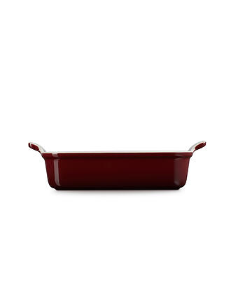 LE CREUSET | Rechteckige Auflaufform Tradition aus Steinzeug 26x19cm/2,4l Garnet