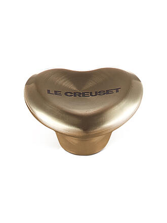 LE CREUSET | Deckelknopf Herz 4,7cm SIGNATURE Hellgold