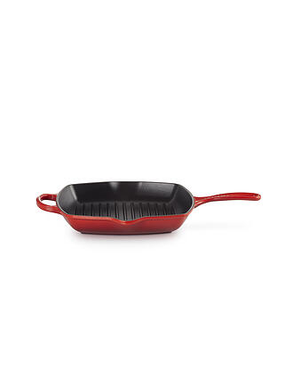 LE CREUSET | Grillpfanne quadratisch 26x26cm SIGNATURE Kirschrot