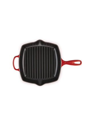 LE CREUSET | Grillpfanne quadratisch 26x26cm SIGNATURE Kirschrot