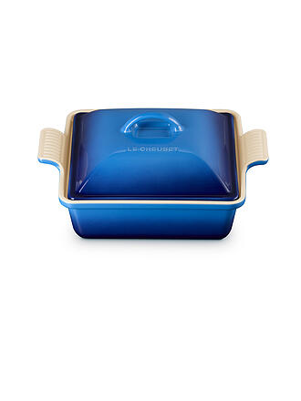 LE CREUSET | Auflaufform quadratisch mit Deckel 23cm/2,4l TRADITION Azure