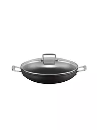 LE CREUSET | Aluminium-Antihaft Profipfanne mit Glasdeckel 30cm Schwarz | schwarz