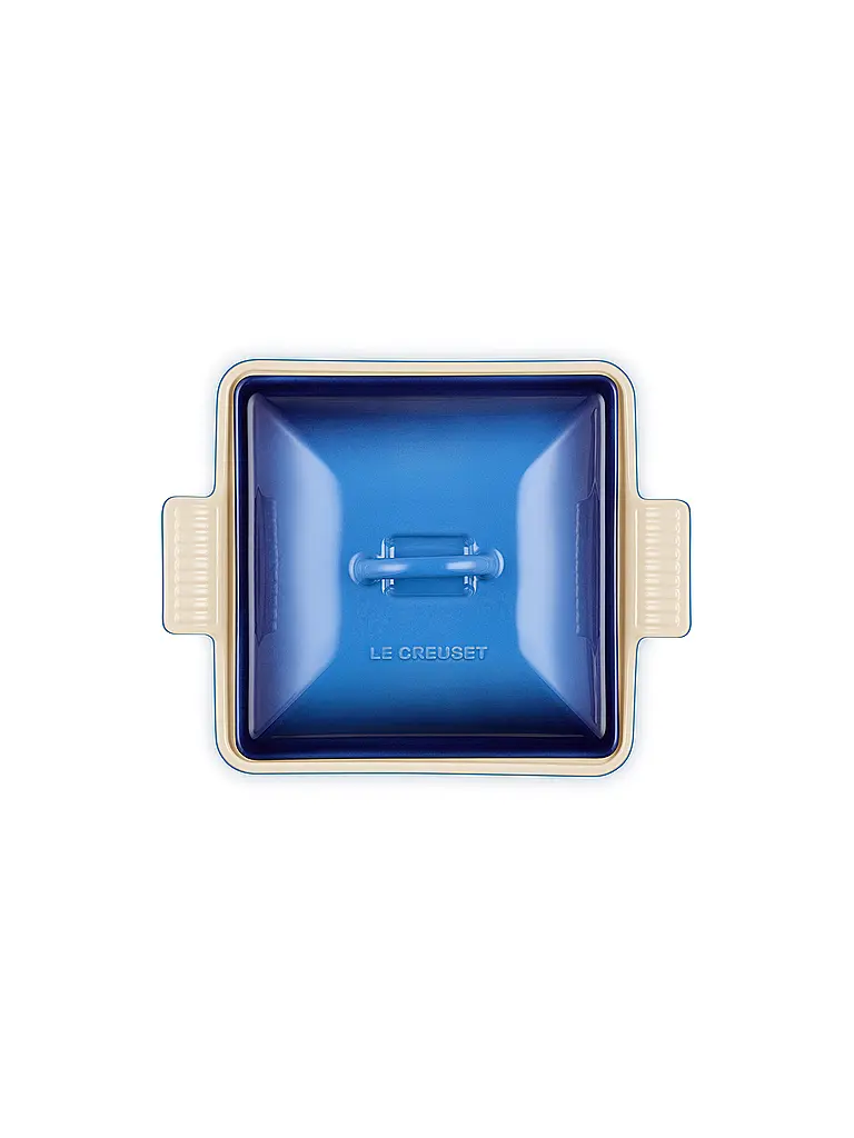LE CREUSET | Auflaufform quadratisch mit Deckel 23cm/2,4l TRADITION Azure | 