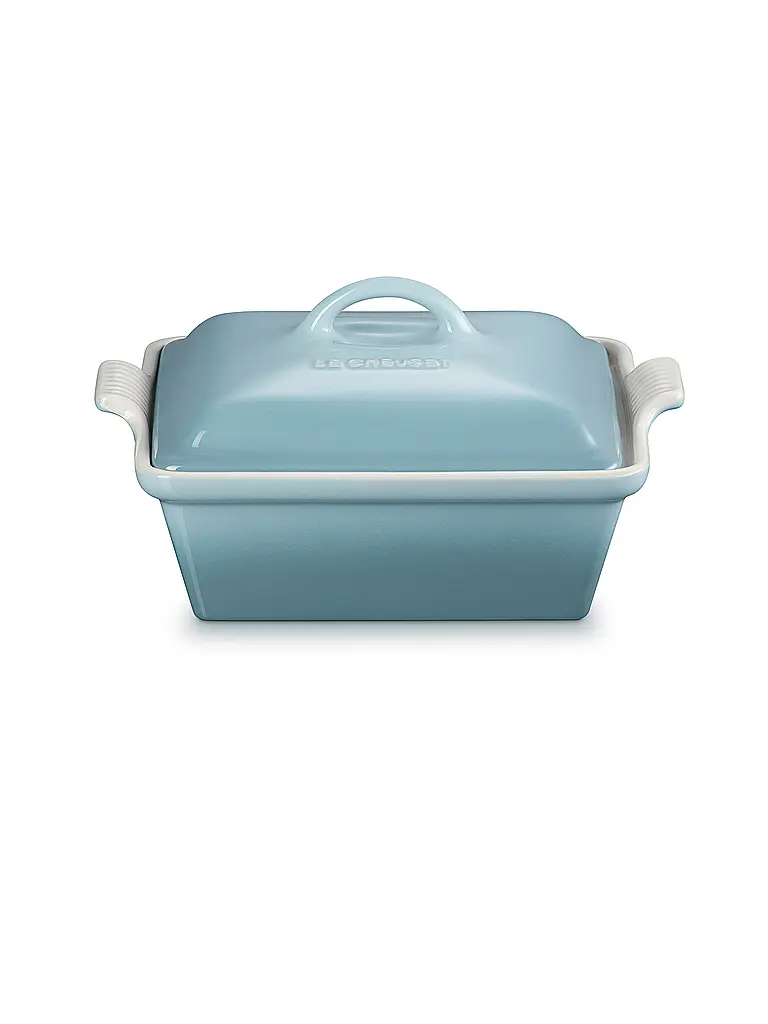LE CREUSET | Auflaufform quadratisch mit Deckel 23cm/2,4l TRADITION Sea Salt | hellgrau