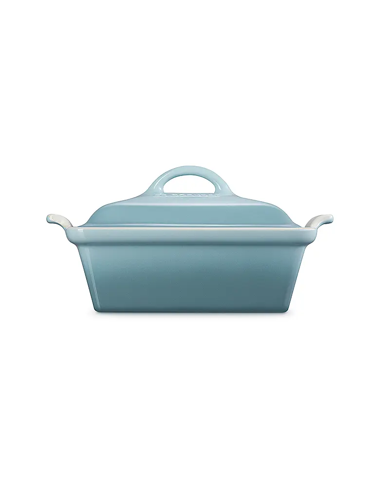 LE CREUSET | Auflaufform quadratisch mit Deckel 23cm/2,4l TRADITION Sea Salt | hellgrau