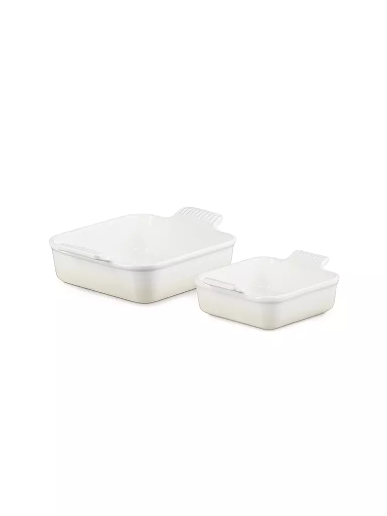 LE CREUSET | Auflaufformen Set 13cm / 20cm Meringue | creme