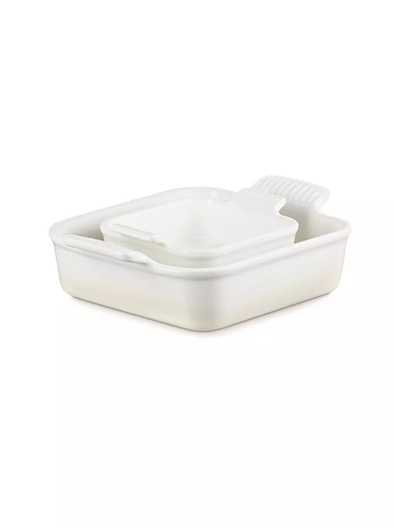 LE CREUSET | Auflaufformen Set 13cm / 20cm Meringue | creme