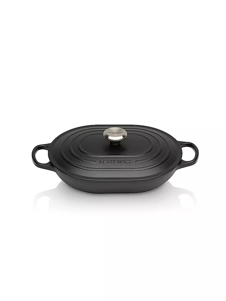 LE CREUSET | Bräter "Oblong Signature" 31cm (Schwarz) | schwarz