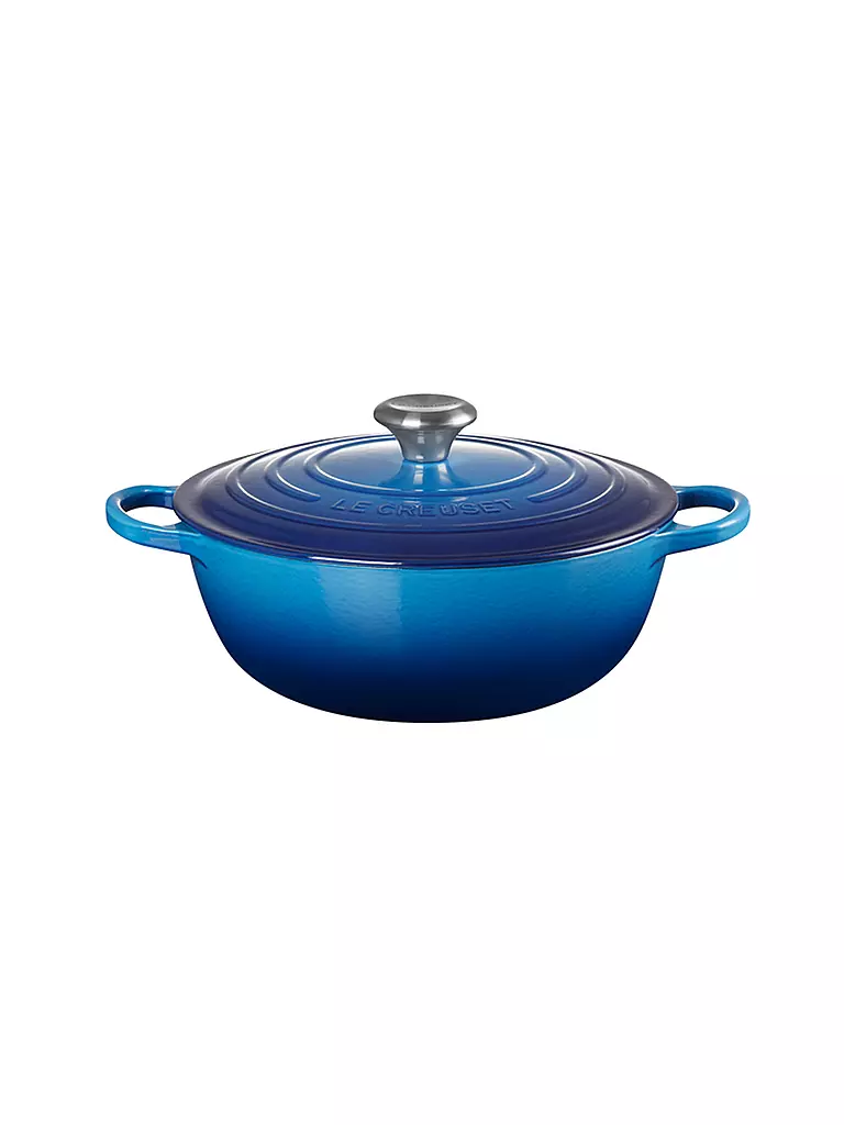 Marmite Le Creuset 8 Quarts (7,5 L) - Acier émaillé Bleu Caraïbes, Idéale Pour Mijotés Et Cuissons Lentes