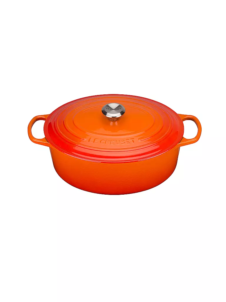 LE CREUSET | Bräter oval "Signature" 33cm (Ofenrot) | orange