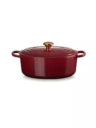 LE CREUSET | Bräter oval SIGNATURE 31cm 6,3l 6,3l Garnet | dunkelrot