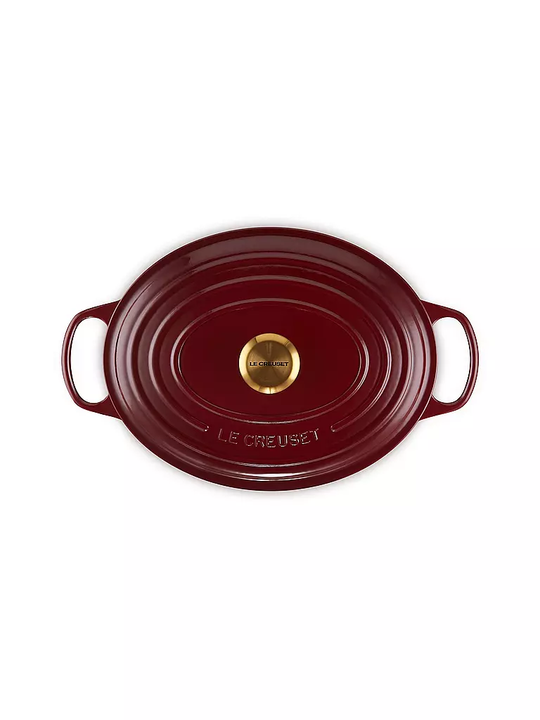LE CREUSET | Bräter oval SIGNATURE 31cm 6,3l 6,3l Garnet | dunkelrot