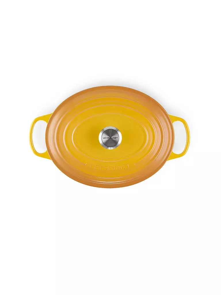 LE CREUSET | Bräter oval SIGNATURE 31cm 6,3l Nectar | hellgrau