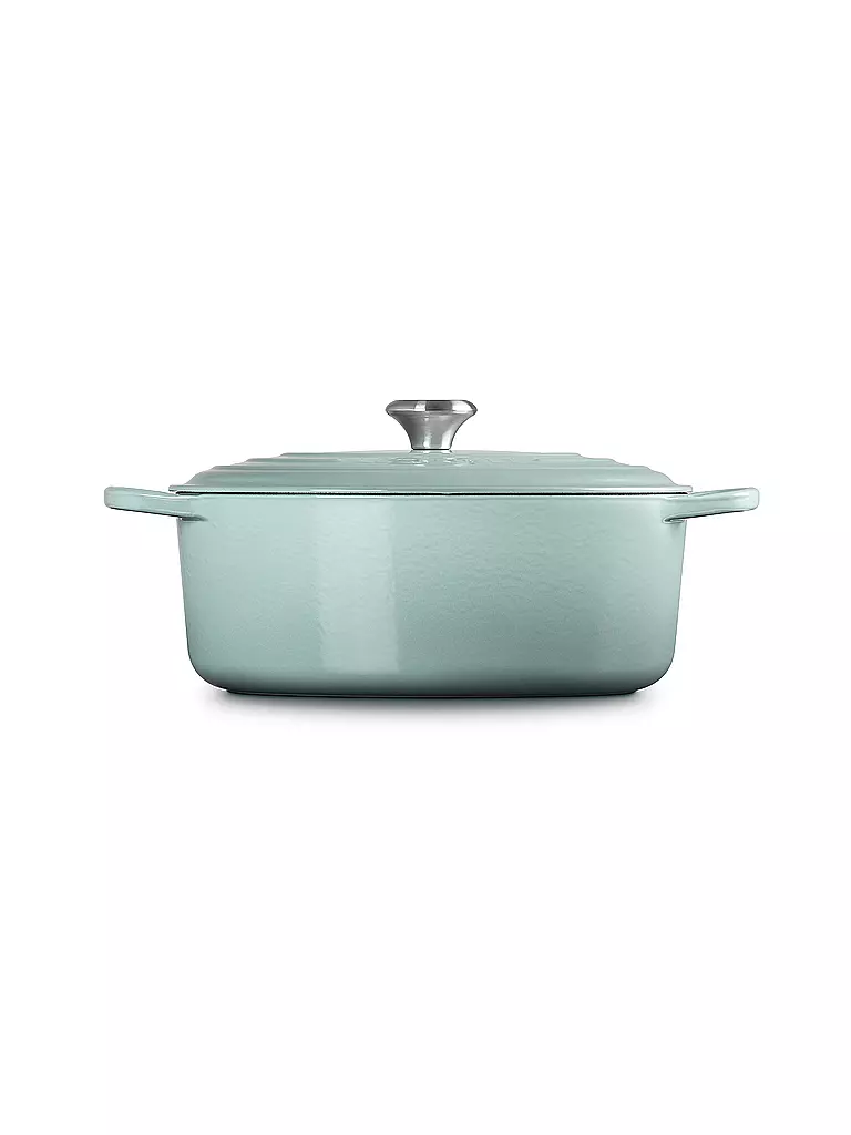 LE CREUSET | Bräter oval SIGNATURE 31cm 6,3l Sea Salt | blau