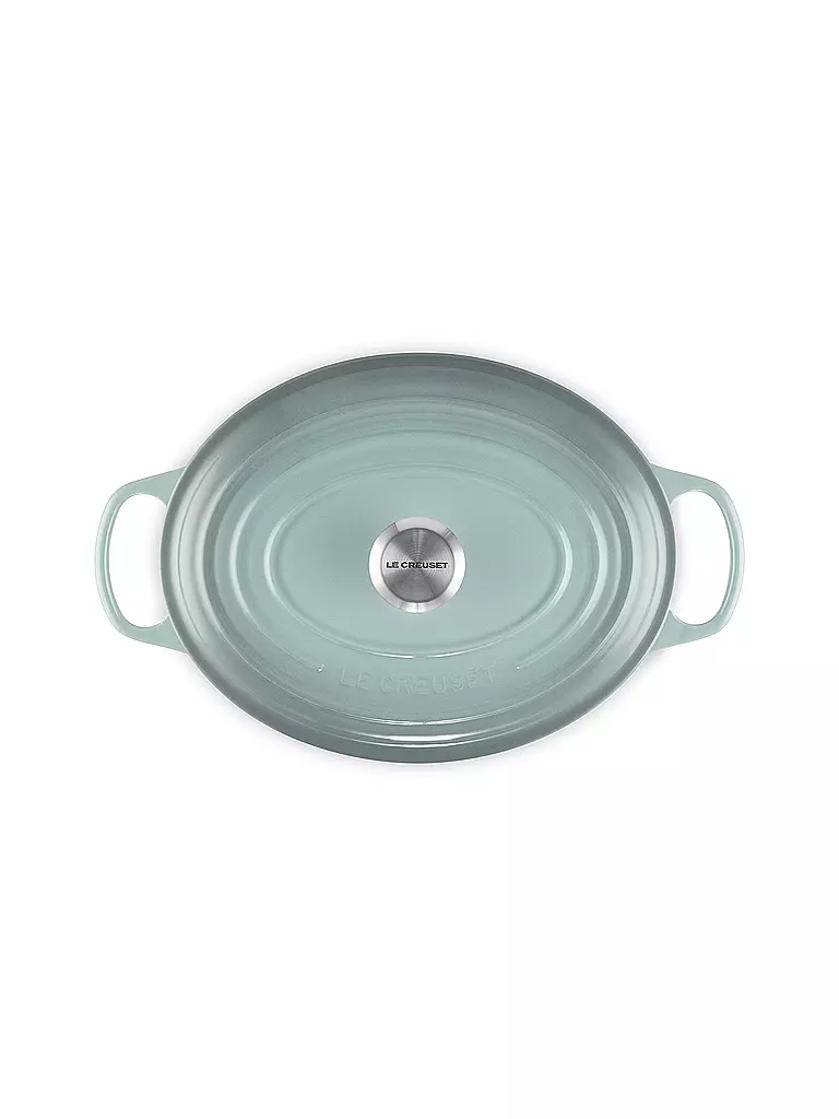 LE CREUSET | Bräter oval SIGNATURE 31cm 6,3l Sea Salt | blau